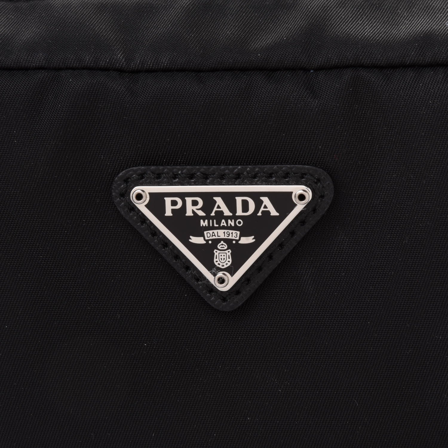 Prada Tessuto Nylon Saffiano Wristlet Black 6 of 11