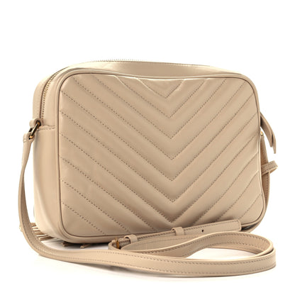 Saint Laurent Calfskin Matelasse Monogram Lou Camera Bag Ivory Natural 2 of 9