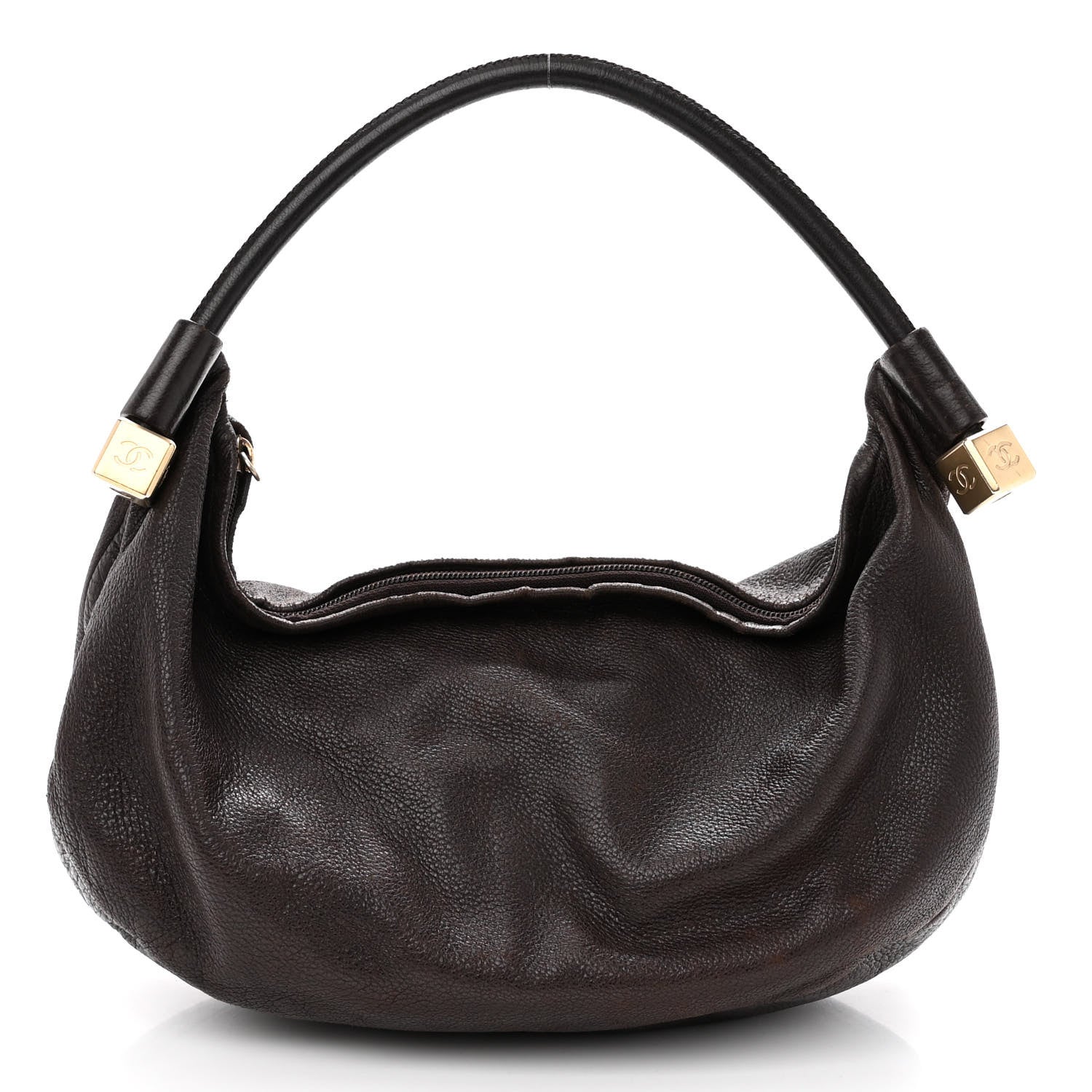 Chanel Grained Calfskin Tassel Hobo Brown 1 of 12