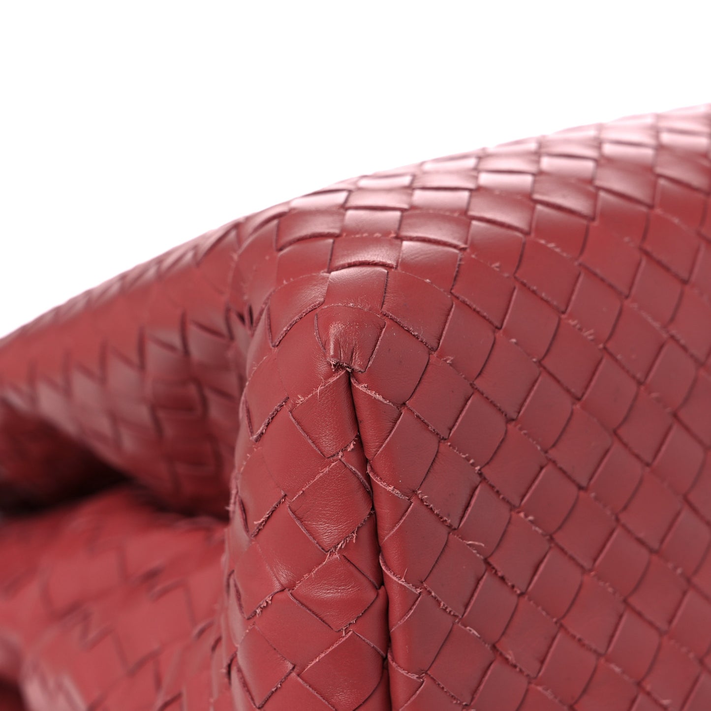Nappa Intrecciato Medium Roma Tote Red