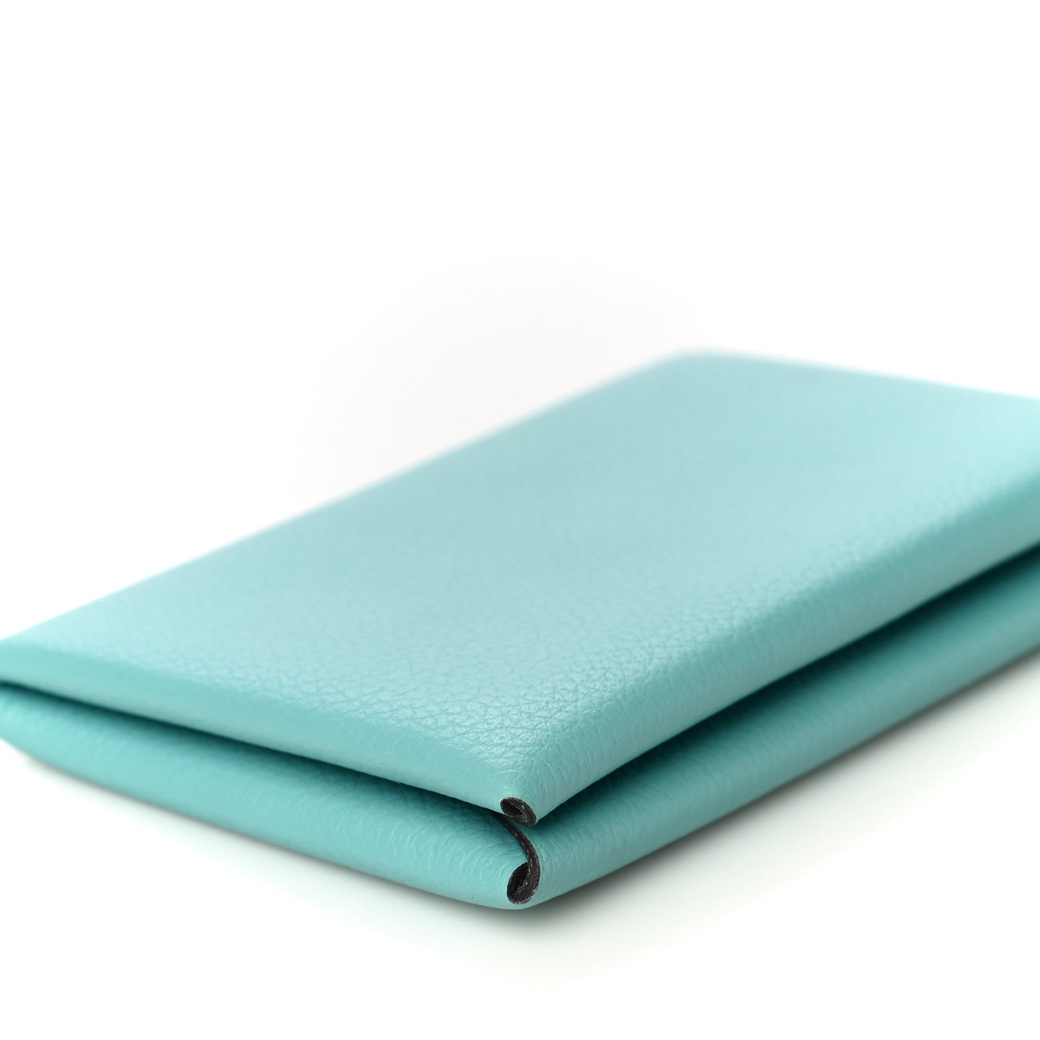 Hermes Evercolor Calvi Card Case Bleu Atoll 8 of 11