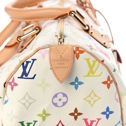 Louis Vuitton Monogram Multicolor Speedy 30 White 5 of 8