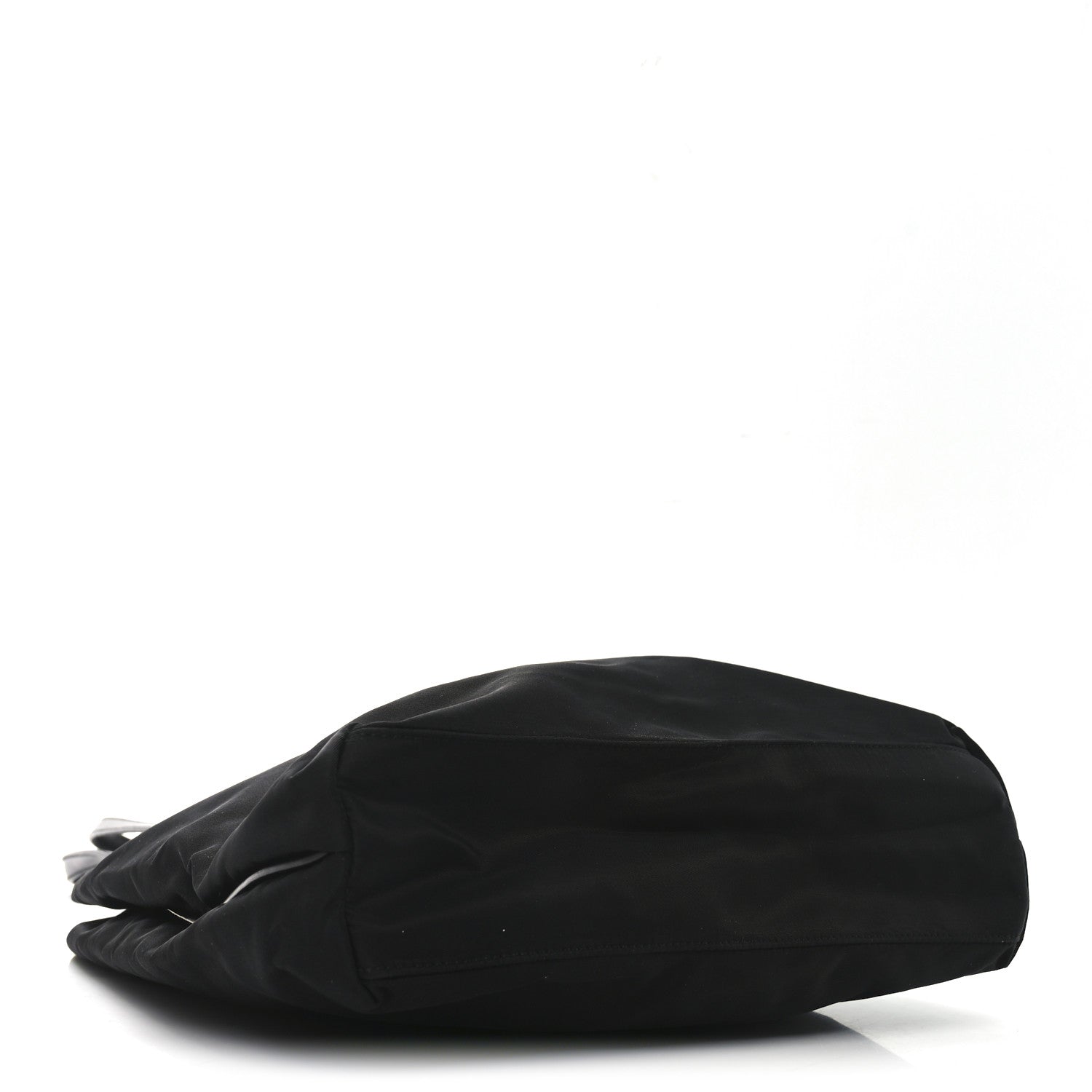 Prada Tessuto Nylon Calfskin Shopping Tote Black 4 of 9
