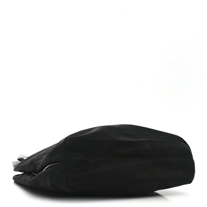 Prada Tessuto Nylon Calfskin Shopping Tote Black 4 of 9