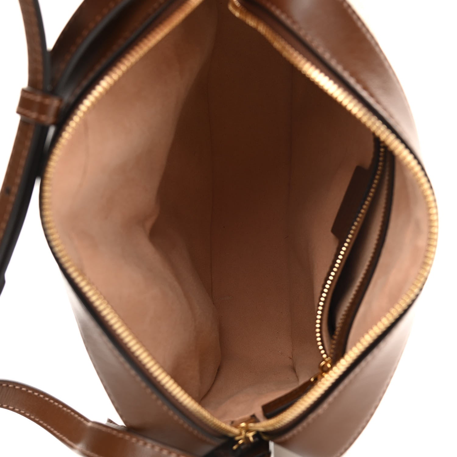 Gucci GG Supreme Monogram Small Horsebit 1955 Shoulder Bag Beige Brown Sugar 5 of 14