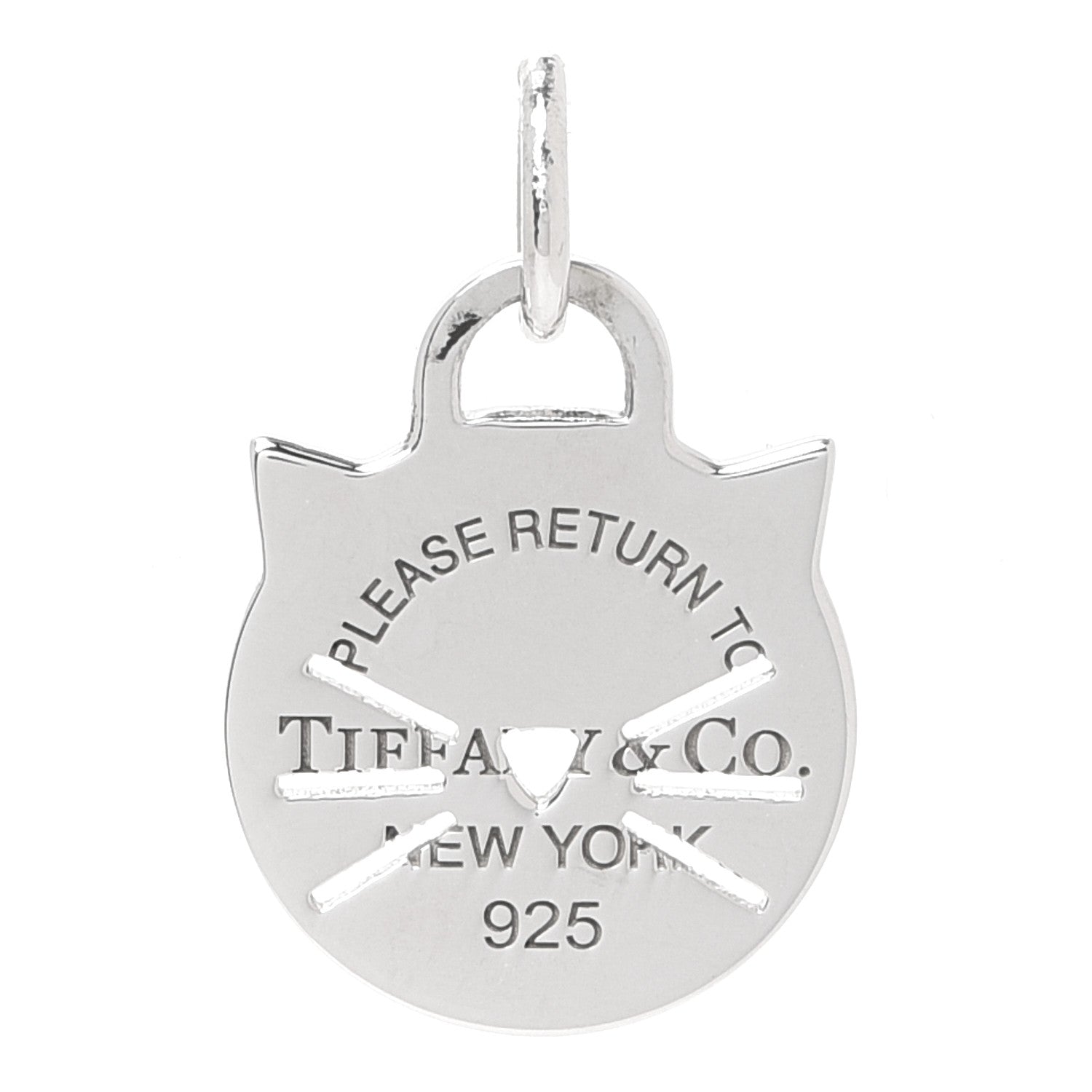 Tiffany Sterling Silver Return to Tiffany Cat Charm 1 of 3