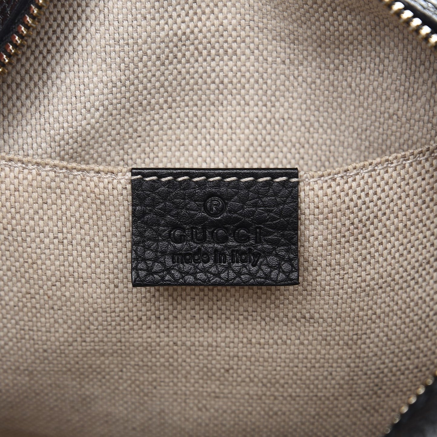 Pebbled Calfskin Small Soho Disco Bag Black