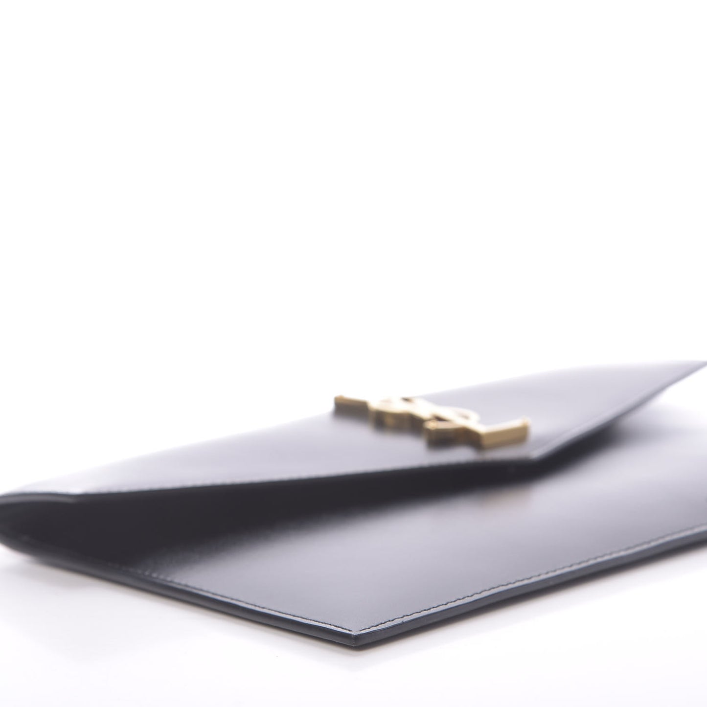 Smooth Shiny Calfskin Monogram Uptown Pouch Black