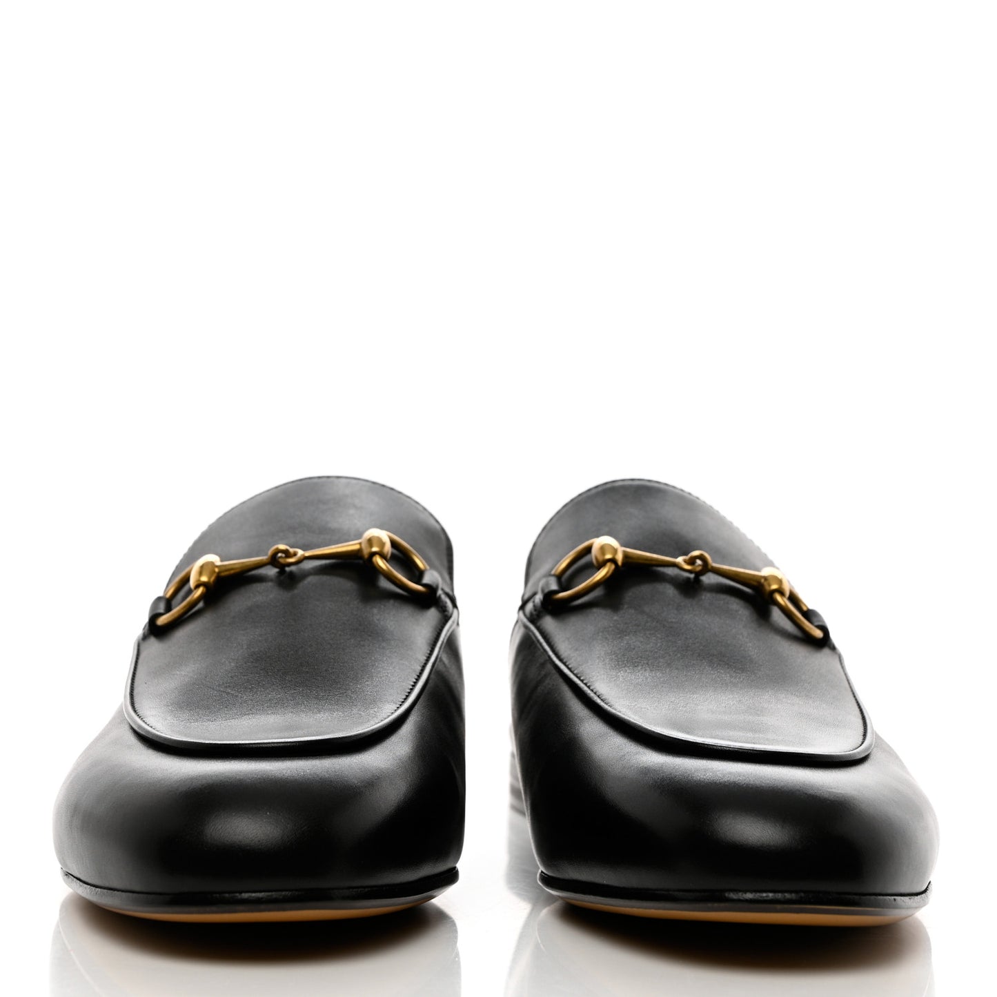 Calfskin Womens Princetown Slippers 38.5 Black