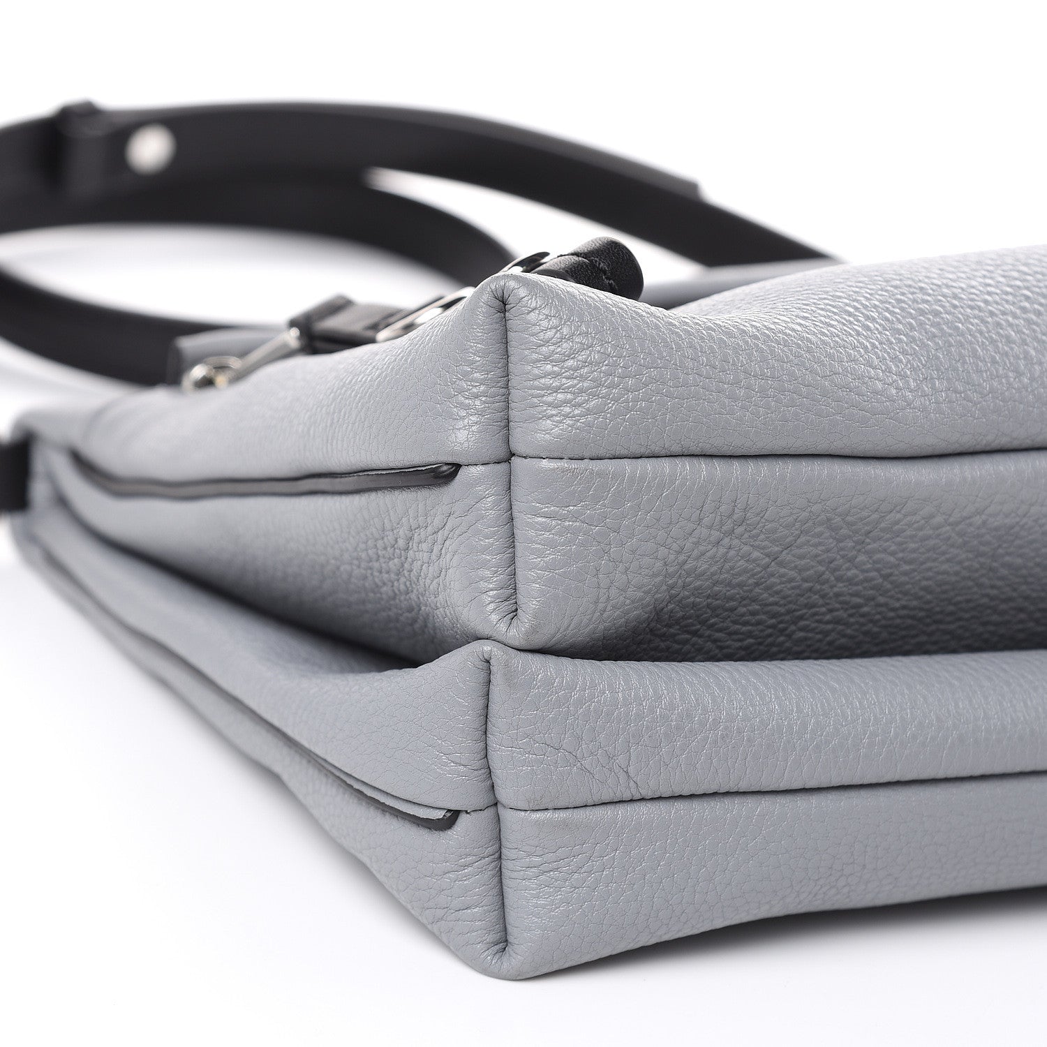 Marc Jacobs Calfskin Two Fold Shoulder Bag Rock Grey 8 of 10