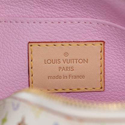 Louis Vuitton Monogram Multicolor Cosmetic Pouch White Litchi 6 of 6