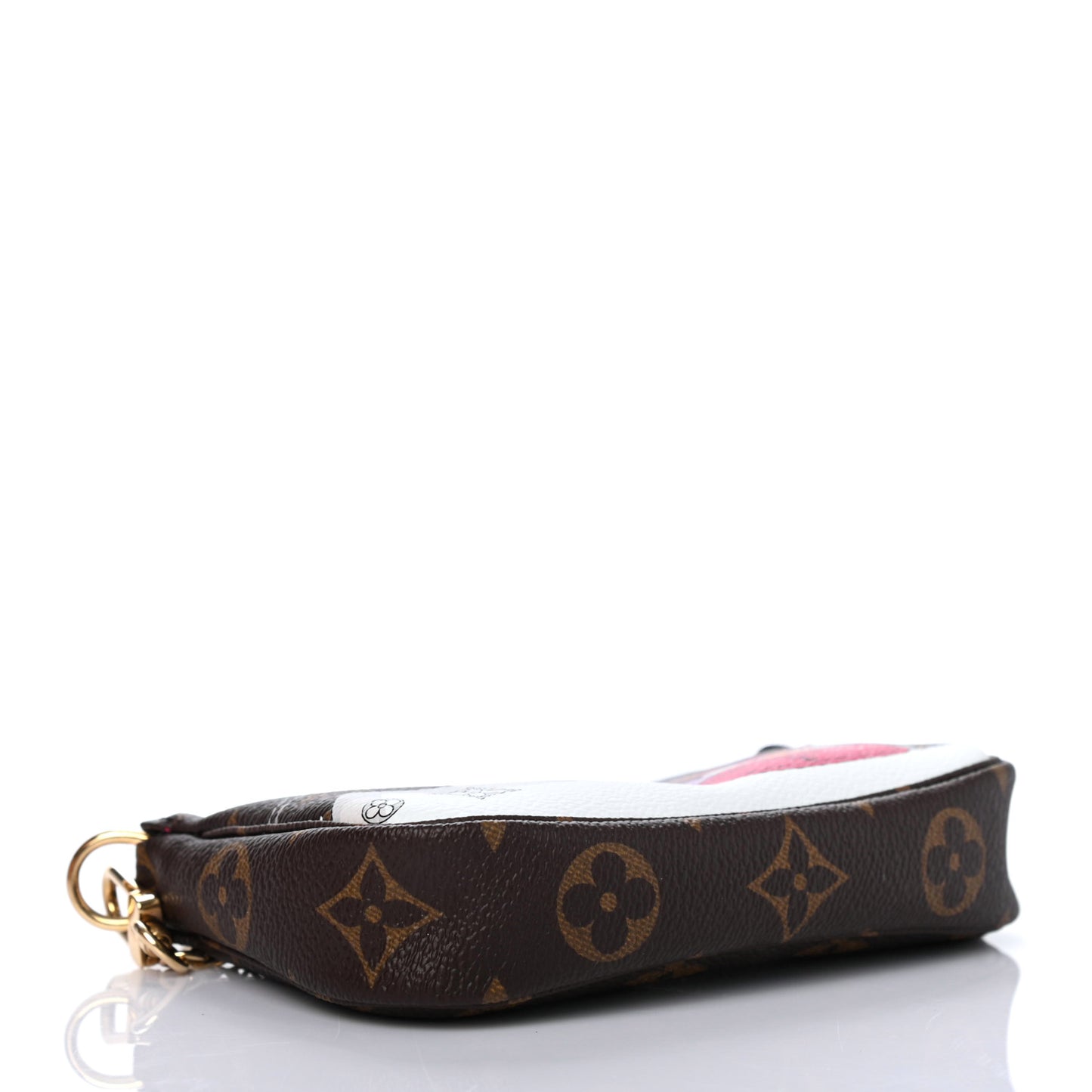 Monogram 2019 Christmas Animation Mini Courchevel Pochette Accessories Fuchsia