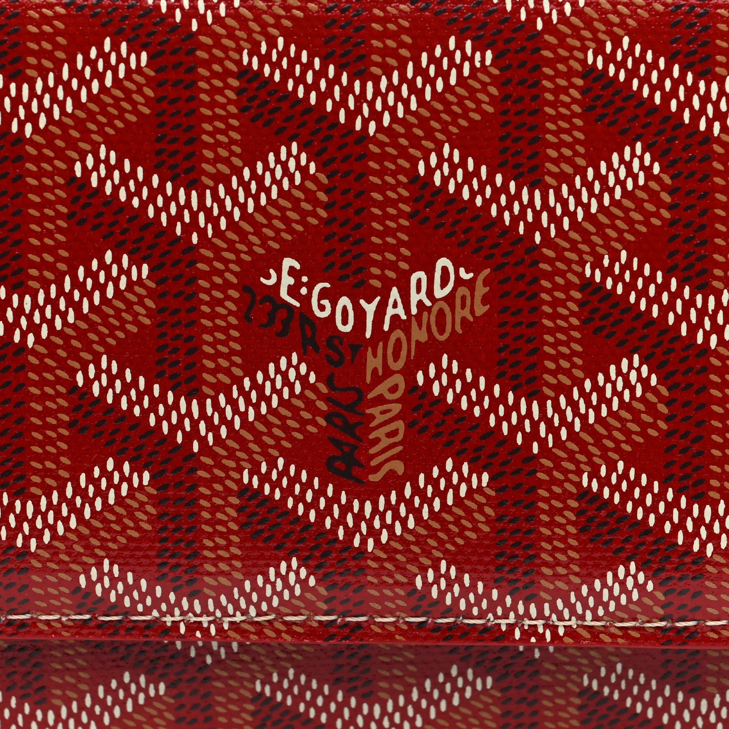 Goyardine Varenne Continental Wallet Red