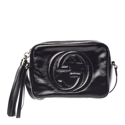 Gucci Soft Patent Small Soho Disco Bag Black 1 of 8