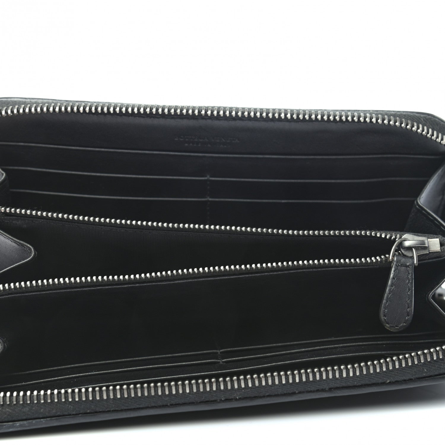 Bottega Veneta Nappa Intrecciato Zip Around Wallet Black 5 of 6