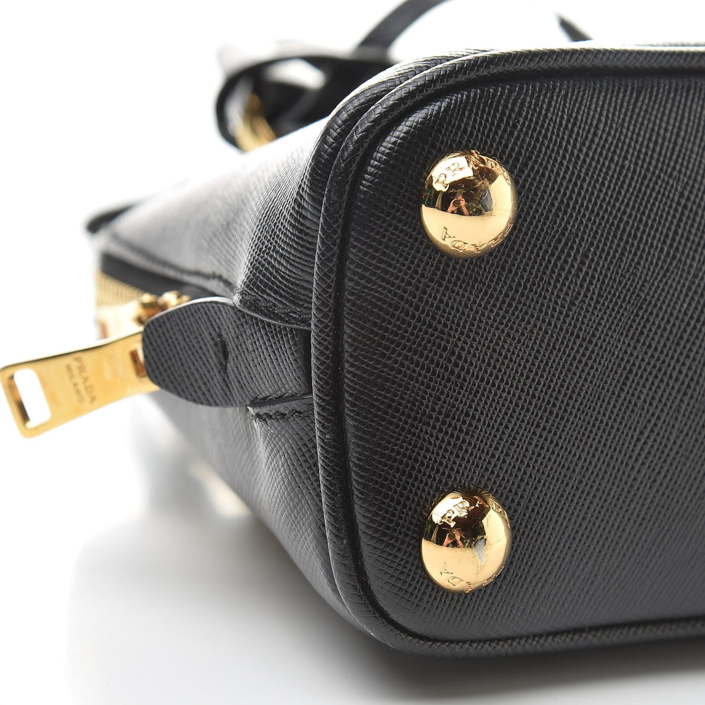 Saffiano Lux Mini Promenade Tote Black