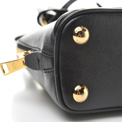 Prada Saffiano Lux Mini Promenade Tote Black 9 of 11