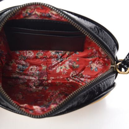 Gucci Patent Rubber Game Patch Logo Crossbody Bag Black 7 of 8