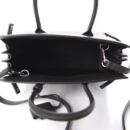 Saint Laurent Grained Calfskin Baby Sac De Jour Black 6 of 20