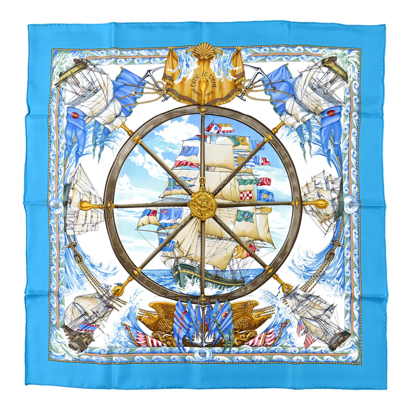 Silk Vive Le Vent Scarf 90