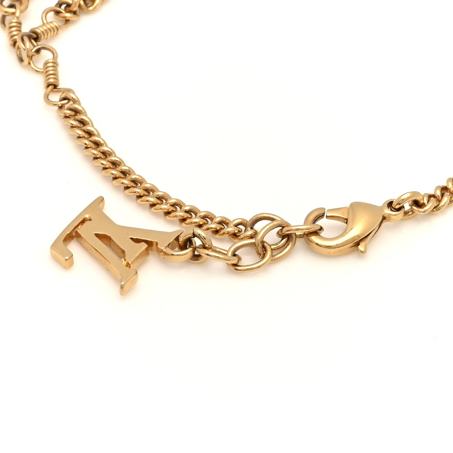 Louis Vuitton Sweet Monogram Charm Bracelet Gold Orange 4 of 4