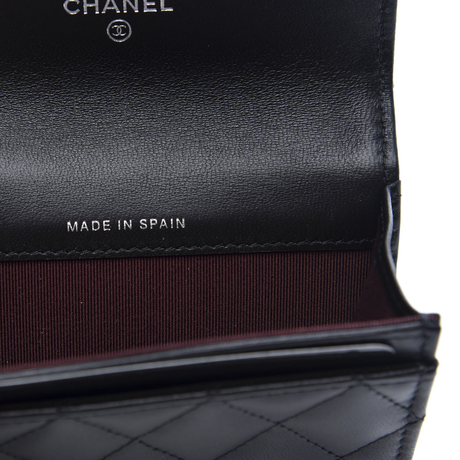 Chanel Lambskin Quilted Flap Card Holder Black 7 of 11