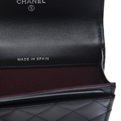 Chanel Lambskin Quilted Flap Card Holder Black 7 of 11