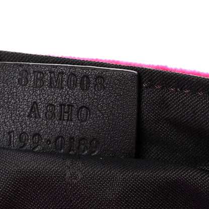 Fendi Velvet FF Embossed Hip Belt Baguette Bag Fuxia 7 of 16