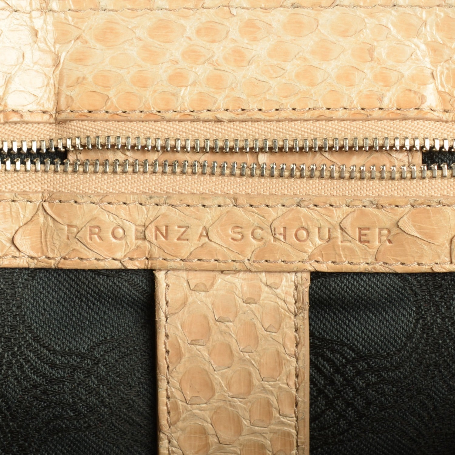 Proenza Schouler Python PS1 Large Satchel Gold 10 of 13