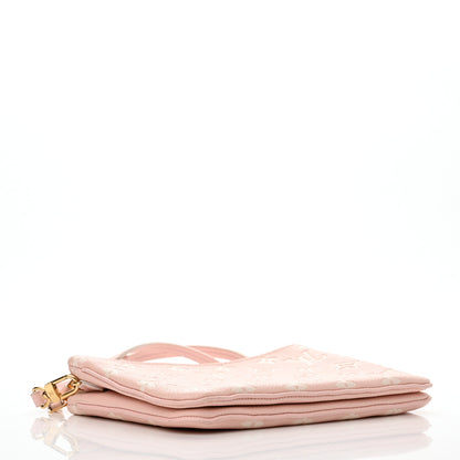 Louis Vuitton Empreinte Monogram Double Zip Pochette Rose 4 of 10