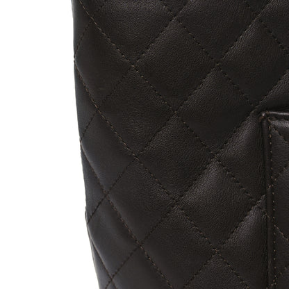 Chanel Calfskin Quilted Large Cambon Tote Brown 12 of 12