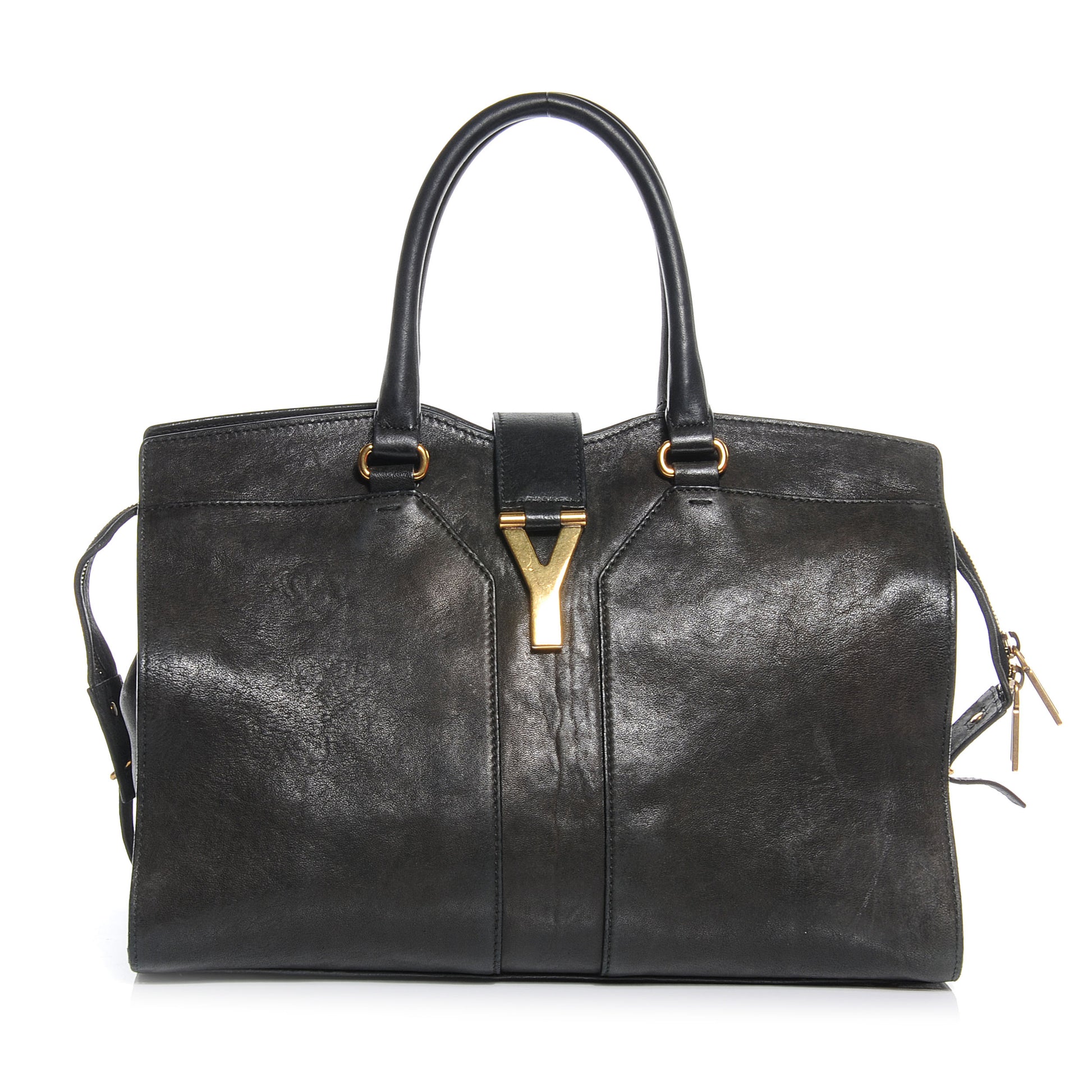 Saint Laurent Leather Medium Cabas Chyc Black 1 of 7