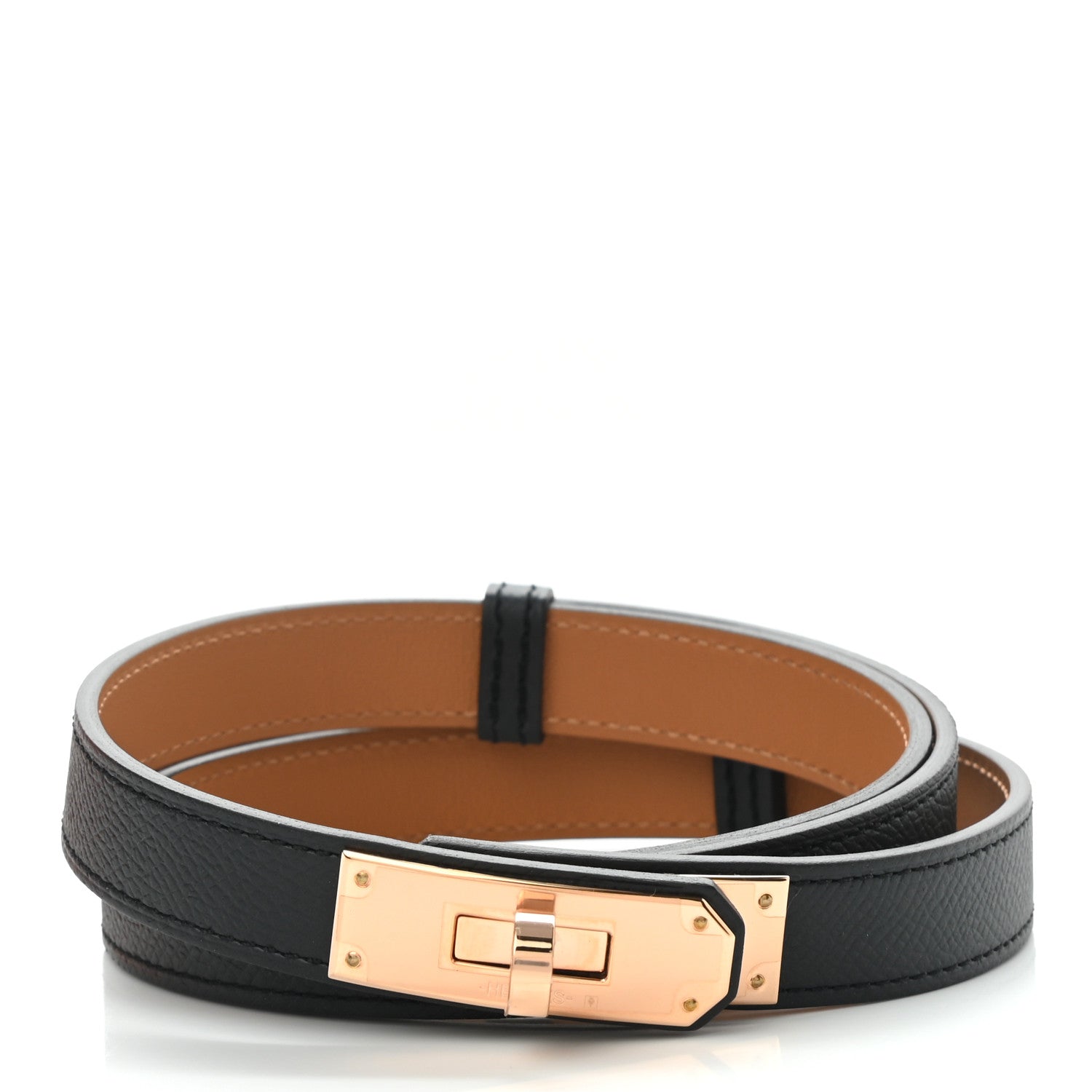Hermes Epsom Kelly Belt Black 1 of 5
