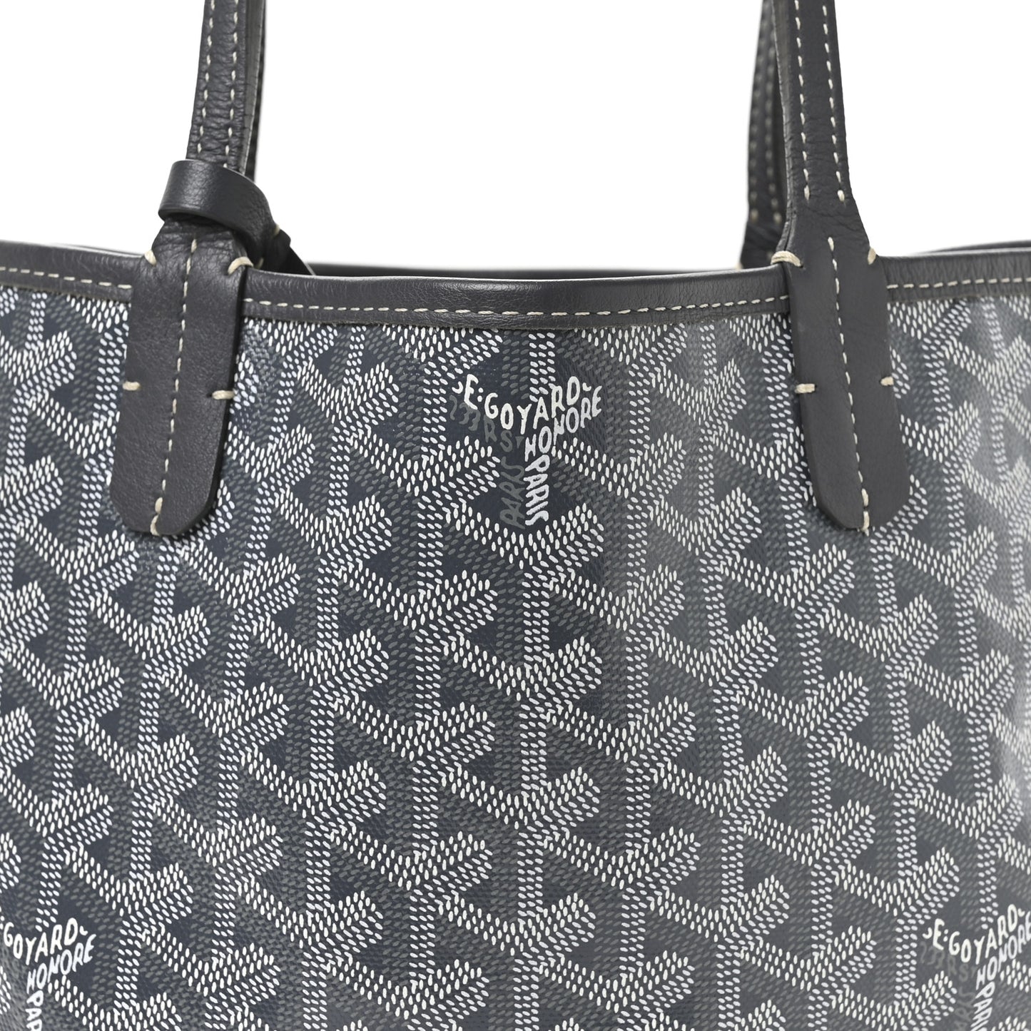 Goyardine Reversible Mini Anjou Grey