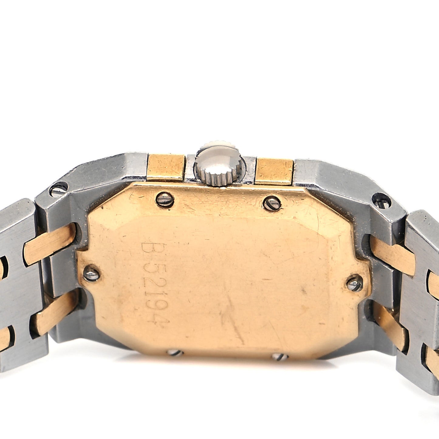 Stainless Steel 18K Yellow Gold 25mm Royal Oak Quartz Watch Gray 6005A.0.0477SA.01