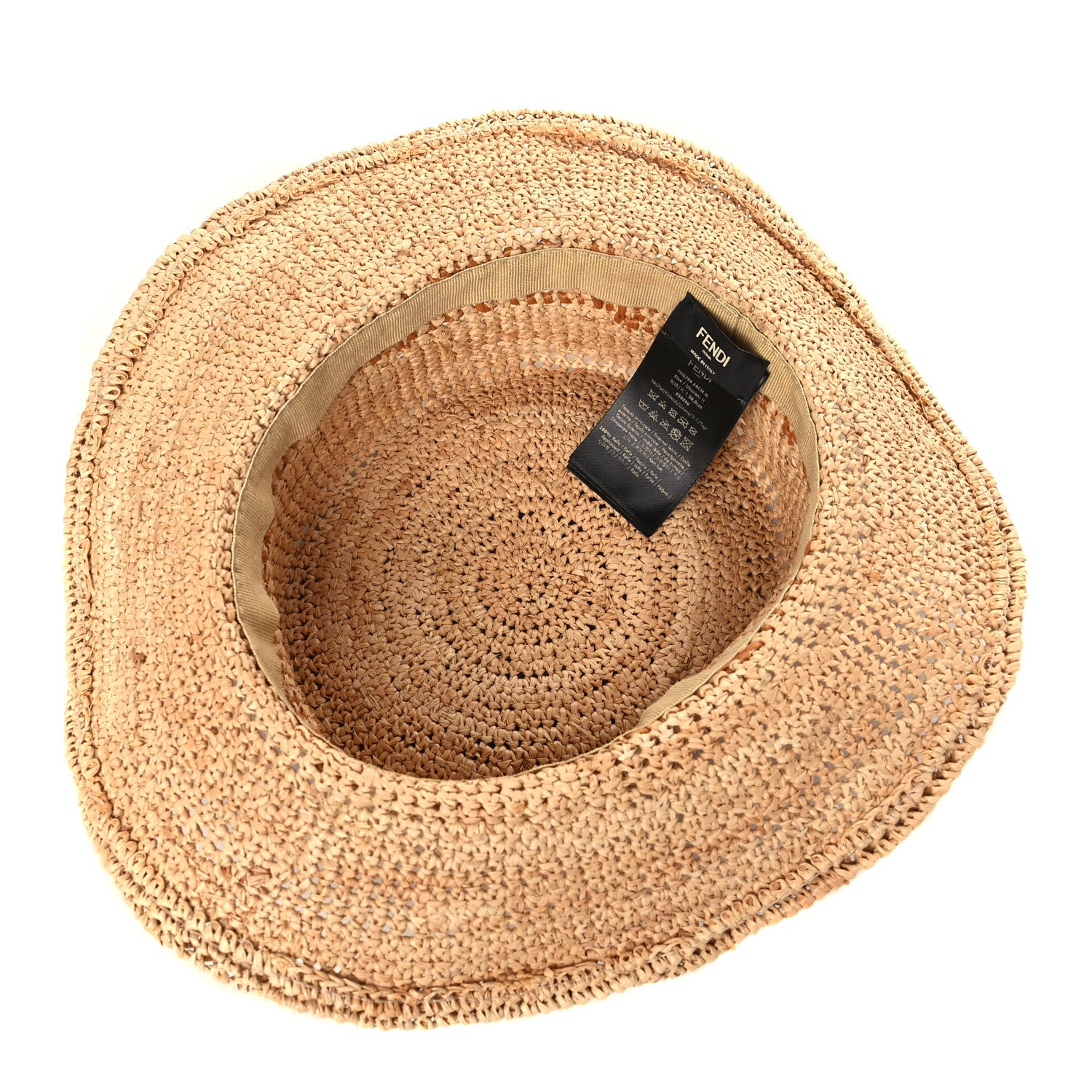 Fendi Raffia FF Mens Bucket Hat 8 of 9