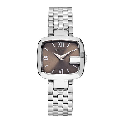 Gucci Stainless Steel 24mm G-Quartz Watch Brown 1 of 9