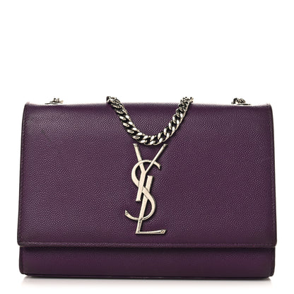 Saint Laurent Grain De Poudre Small Monogram Kate Satchel Armaranto 1 of 11