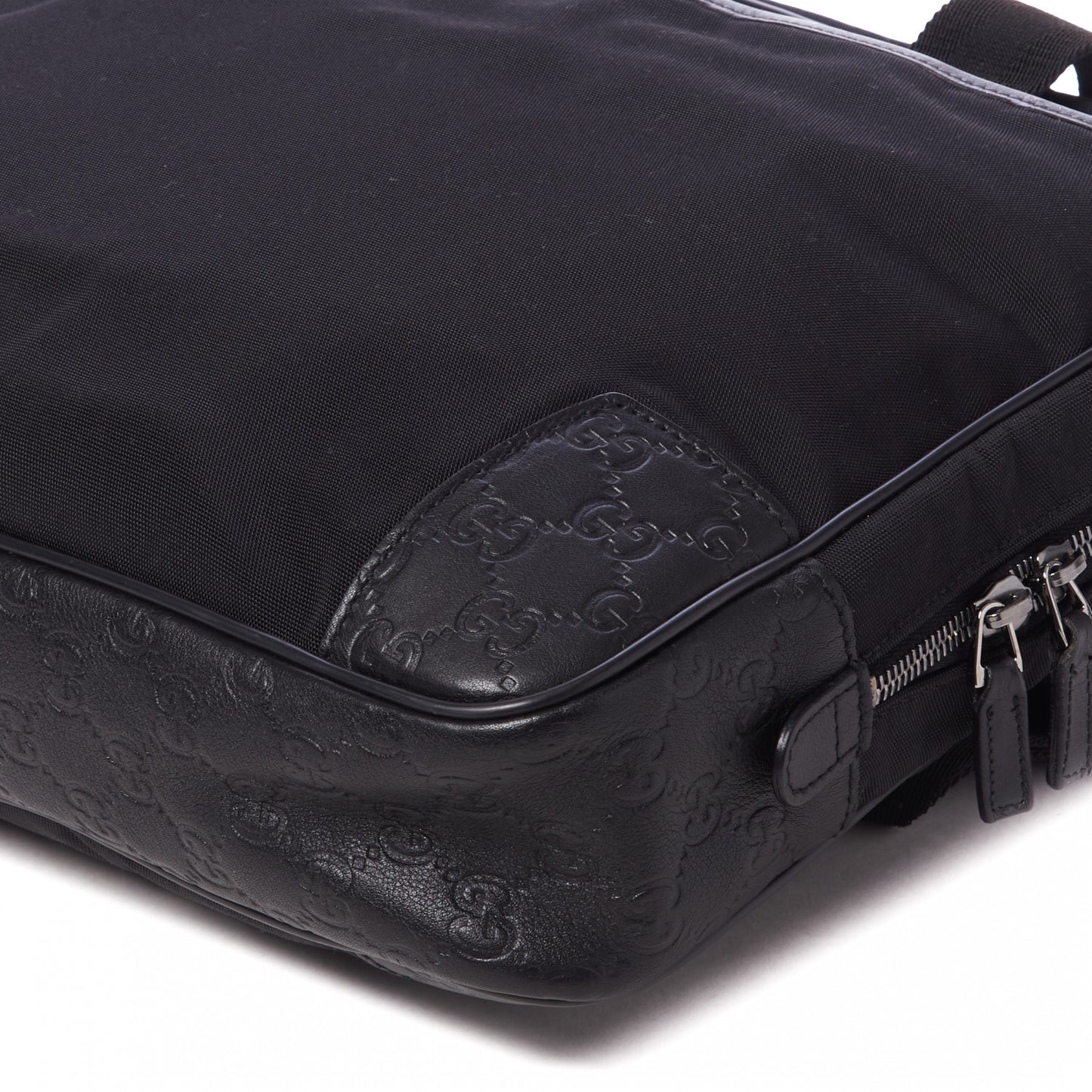 Guccissima Nylon Briefcase Black