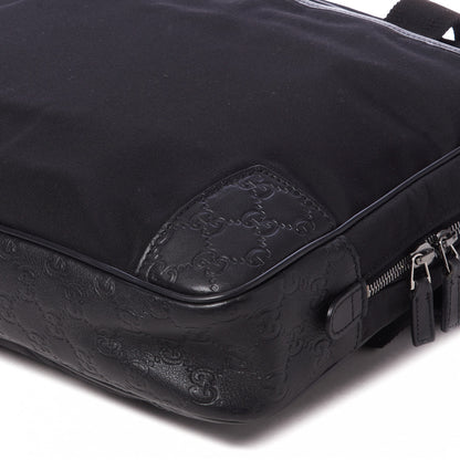 Gucci Guccissima Nylon Briefcase Black 4 of 8