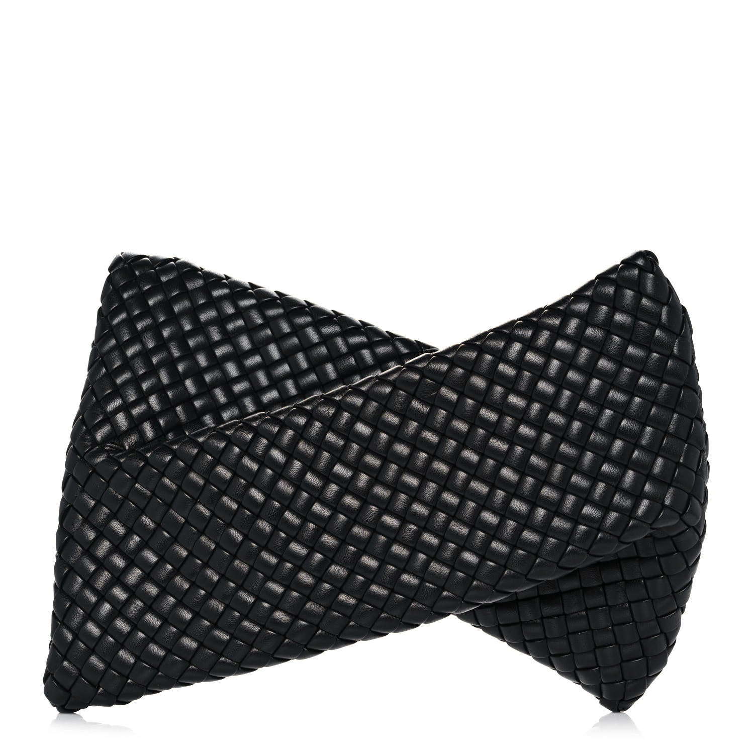 Bottega Veneta Nappa Intrecciato Crisscross Clutch Black 1 of 7