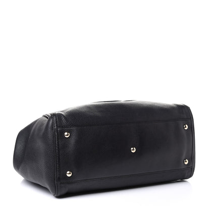 Gucci Pebbled Calfskin Medium Soho Shoulder Bag Black 3 of 5