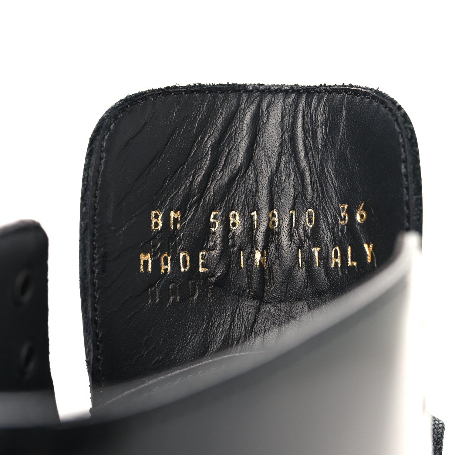 Saint Laurent Calfskin Womens Army Combat Boots 36 Black 7 of 9