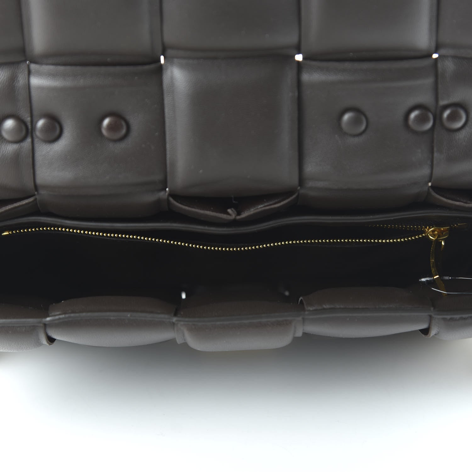 Bottega Veneta Lambskin Maxi Intreccio Padded Chain Cassette Crossbody Bag Black 5 of 9