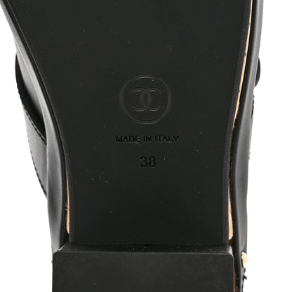 Chanel Calfskin CC Turn Lock Clogs 38 Black 8 of 9