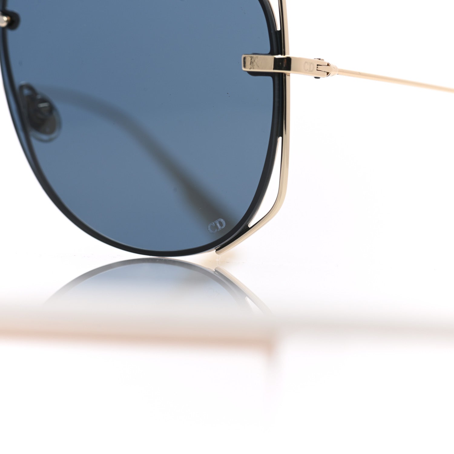Christian Dior Metal Stellaire 6 Sunglasses Gold Blue 8 of 9