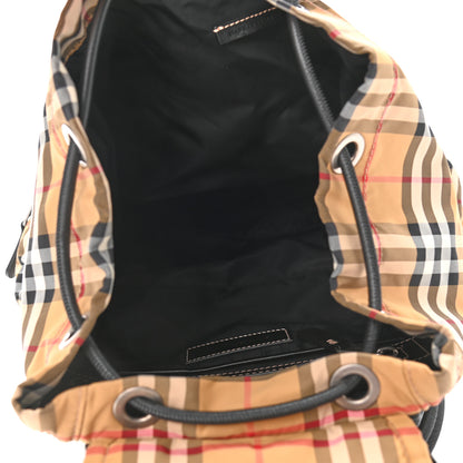 Burberry Nylon Vintage Check Medium Rucksack Backpack Antique Yellow 5 of 11