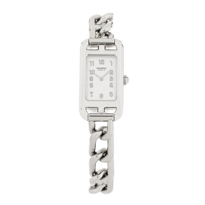 Hermes Stainless Steel 17mm Nantucket Quartz Watch 1 of 4
