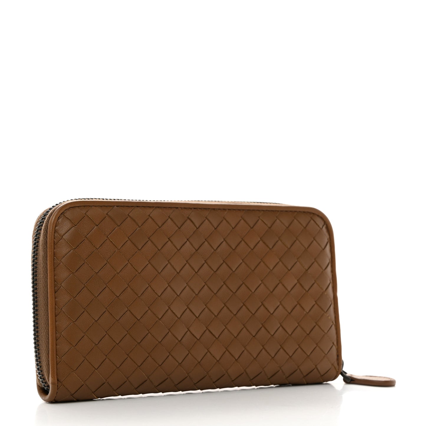 Nappa Intrecciato Zip Around Wallet Edoardo