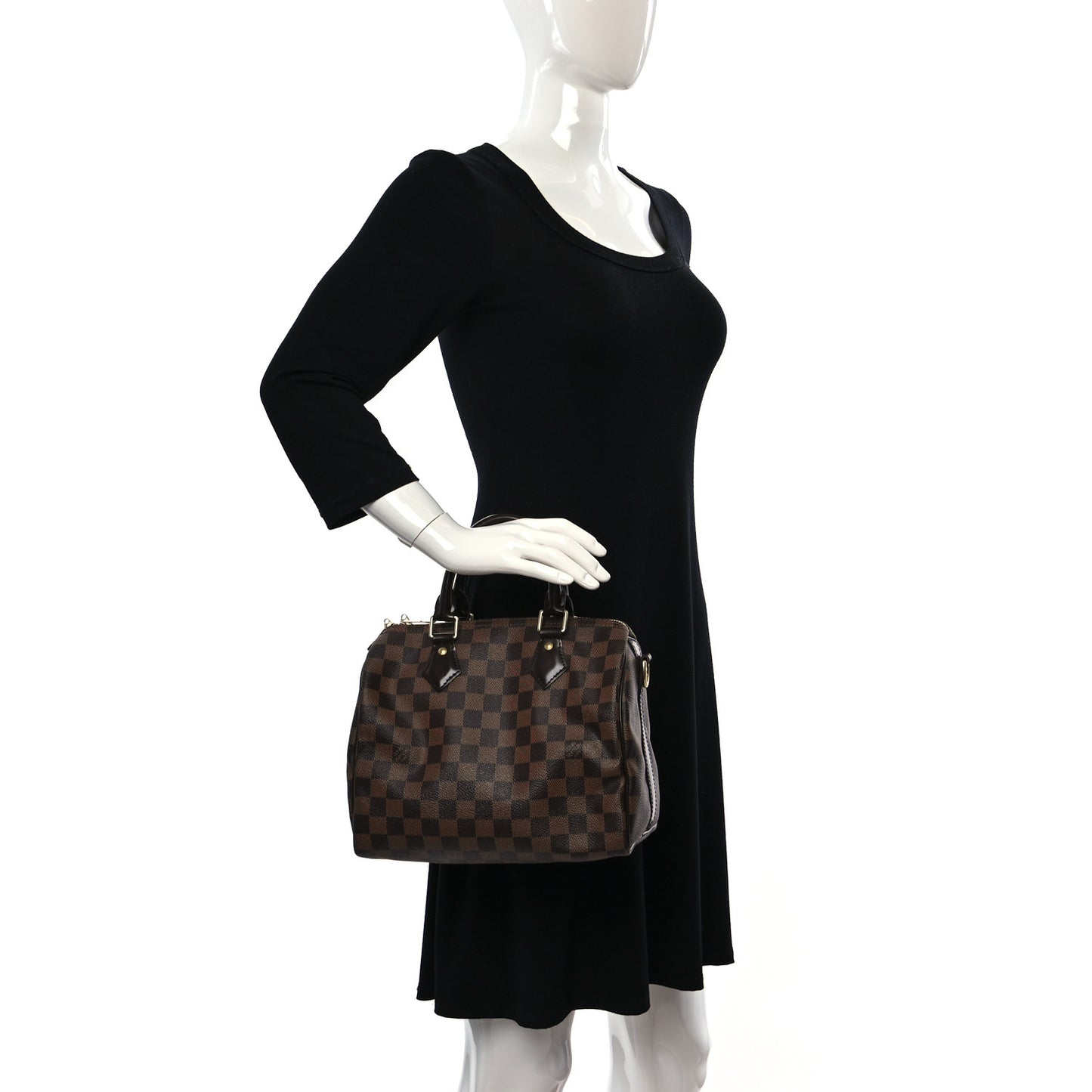 Damier Ebene Speedy Bandouliere 25